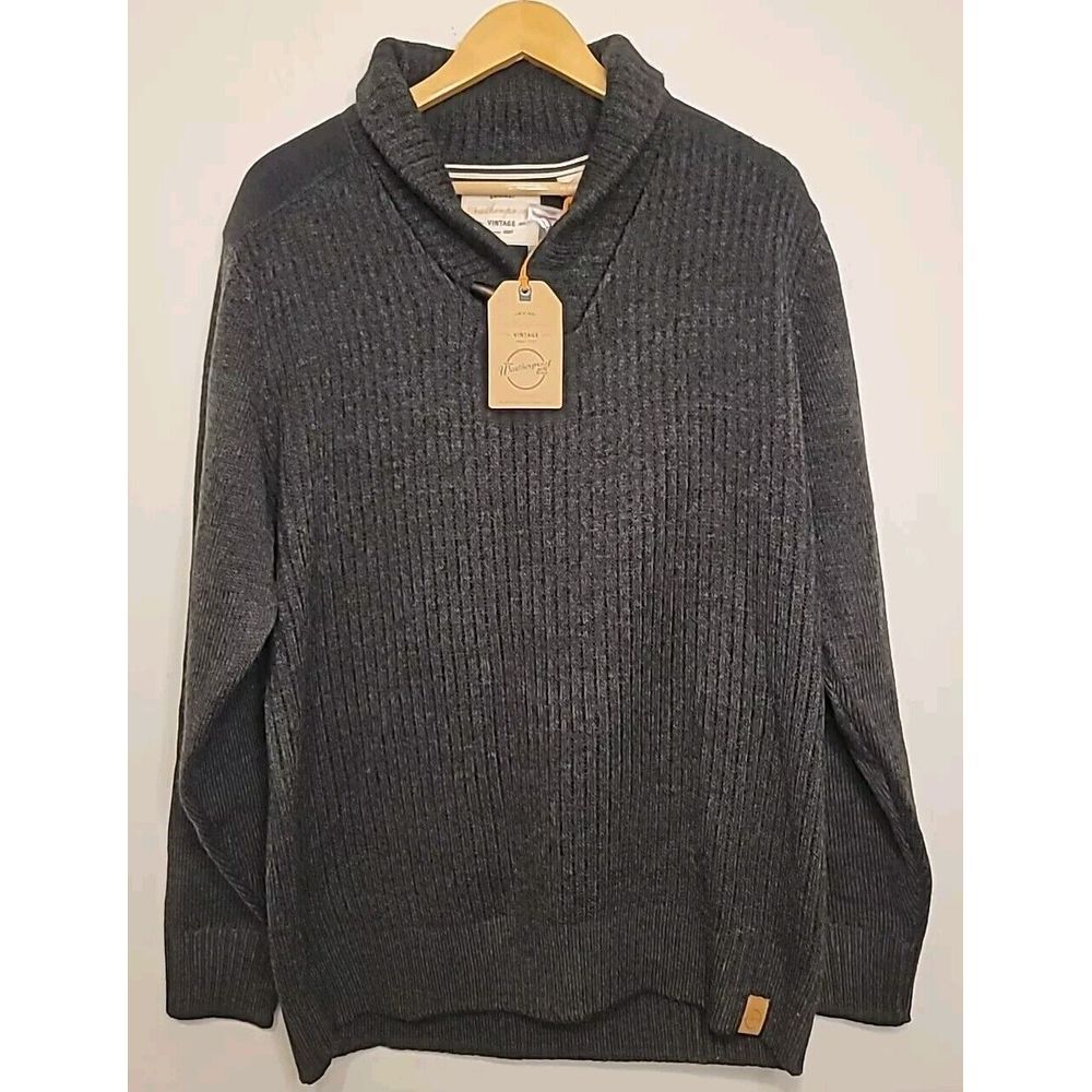 Original Weatherproof Vintage Cardigan Sweater‎ Mens XXL Wood Buttons